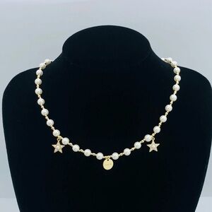GWP Dior Beauty Elegant Gold and White Faux Pearl Necklace